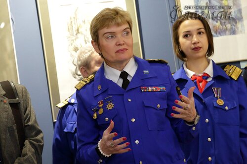 Открытие выставки работ  художника-иллюстратора Евгении Ивановны Стерлиговой YE1A0521